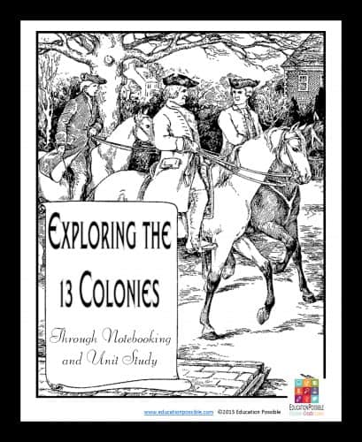 Explore the 13 colonies through notebooking {Weekend Links} from HowToHomeschoolMyChild.com