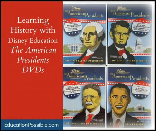 Learning History with Disney Education The American Presidents DVDs 