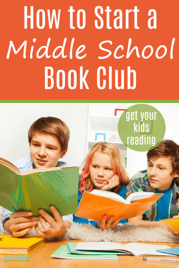 Introduce your children to great literature and let them share their love of books with their homeschool friends by starting a middle school book club. It will be a great addition to your language arts lesson plans. Don't know how to begin? I've got you covered. Included here are ideas for book selection, literary analysis, and discussion starters. Which book will you start with? The Giver was one of our favorites. #middleschool #tweens #teens #homeschooling #languagearts #bookclub