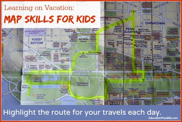 Learning on Vacation: Map Skills for Kids