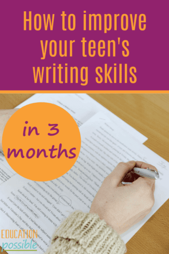 If your middle schooler struggles with writing, check out what we did to improve my teen's writing in just one semester. My kids gained useful writing tools, learned a comprehensive process, and grew confidence as independent writers. Add this to your language arts before high school, where solid writing skills are necessary. I love the 5 step process because it's easy to follow and takes the guesswork out of the equation. #writing #teens #tweens #middleschool #languagearts #educationpossible
