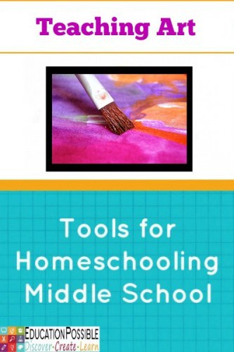 Tools for Homeschooling Middle School Teaching Art @Education Possible
