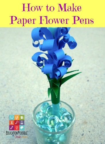 How to Make Flower Paper Pens - Education Possible