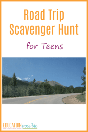 Add some fun to your next travel adventure with this road trip scavenger hunt for older kids.
