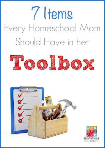 Although each home school is unique, there are some tools that a LOT of homeschool classrooms seems to include. These are items moms use frequently because they make the homeschool days run a little more smoothly. Personally, I can't live without the second item and have been suprised how often I use the first one! Is your favorite school supply on the list? #backtoschool #schoolsupplies #homeschooling #homeschooltools #educationpossible #homeschoolsupplies