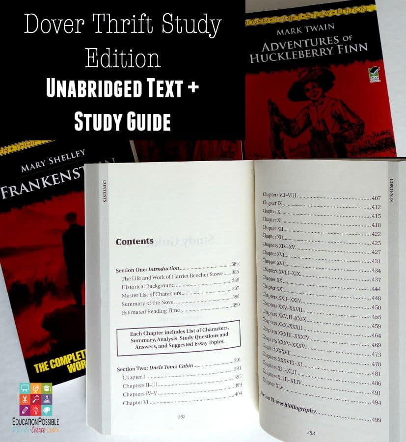 Teen Book Club Made Easy with Dover Study Guides: Adventures of ...