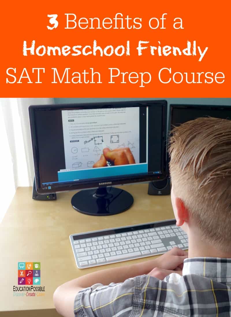 Want a Homeschool Friendly SAT Math Prep Course? Just when our family settled into homeschooling high school, the next big hurdle began creeping up on us — college entrance exams! Math has always been a challenge in our homeschool so we knew we would need some extra help preparing for the math portion of the exams. After doing our research we found the most effective option to be a live online SAT math prep course. It has lots of activities to help with mastering the test.