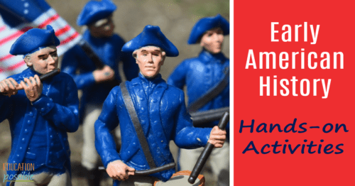 Early American history is full of exciting people, events, battles, and more that make it easy to enjoy studying. Get out of the textbook and make middle school history come alive with these hands-on activities. One of our favorites was adding cooking to our lesson plan. There's such a wide variety of projects here, you'll definitely find something your teen will want to do. Don't make history boring! #colonialhistory #USHistory #handsonhistory #middleschool #tweens #teens #educationpossible