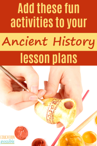 If you're studying Ancient history this year, it's crucial that you add some hands-on activities into your lesson plans. By getting out of the textbook, you'll show your teen just how exciting history can be. Check out these projects that your middle schooler will actually want to do. We had fun combining two of our favorites by building an edible Roman road. What's the first one you'll add to your list? #ancienthistory #historyisfun #homeschooling #tweens #teens #educationpossible #middleschool