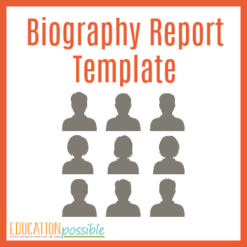 This year, are you adding personal biographies to your middle schooler's lesson plans? If so, have them use this Biography Report Form/Organizer to make it simple for your teen. They can complete this printable to create a brief biography or use the information they gather as a starting point for a longer writing assignment. Use in language arts, history, science, and more. #middleschool #educationpossible #biographies #homeschooling #tweens #teens