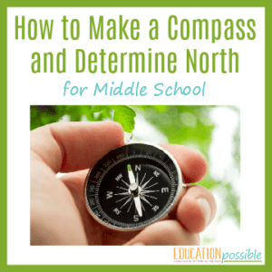 How to Make a Compass & Determine North Middle School Geography Activity