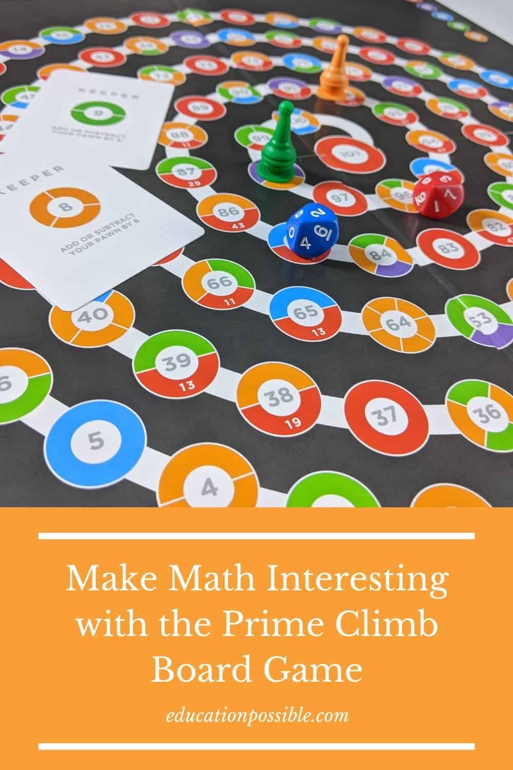 Make Math Interesting with the Prime Climb Board Game