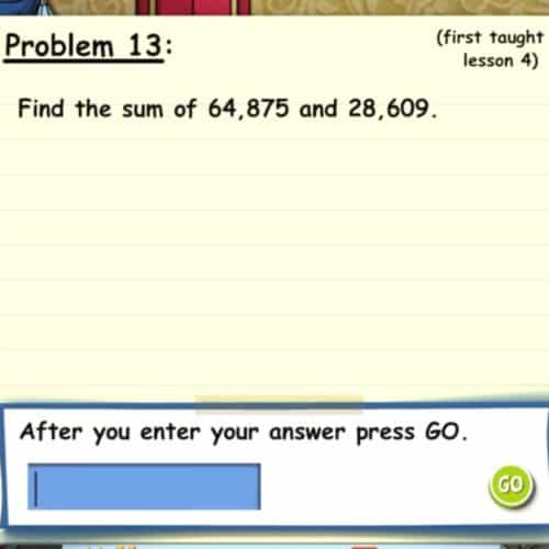Screenshot of a math problem.