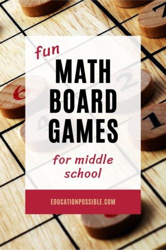 Wooden math game board