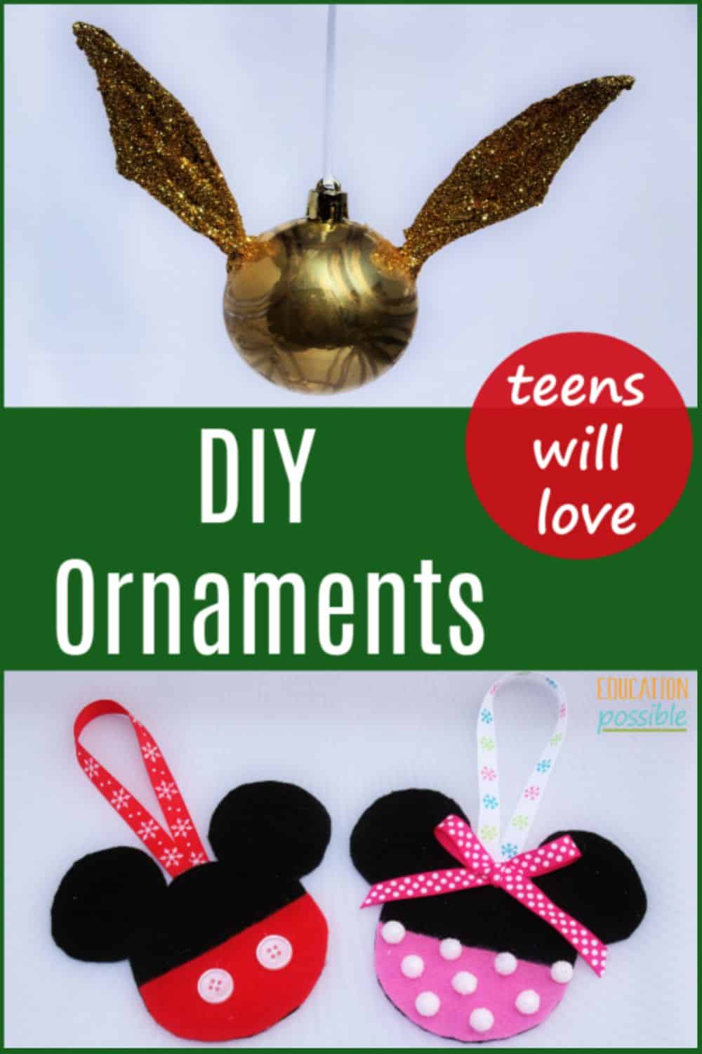 5 Homemade Christmas Ornaments To Make With Tweens