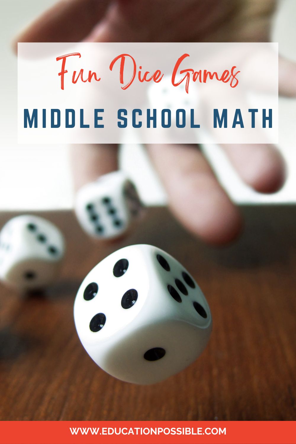 Fun Math Games with Dice for Middle Schoolers to Play