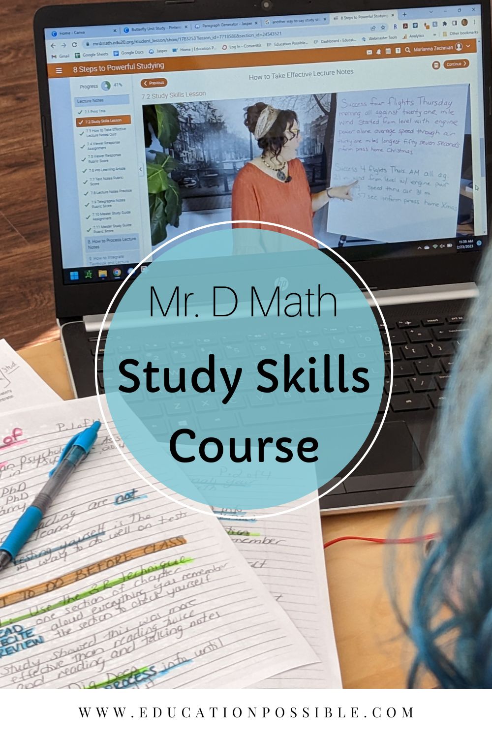 Teaching Study Skills with Mr. D Math