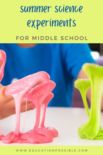 Tween holding lime green slime oozing from left hand and pink from right.