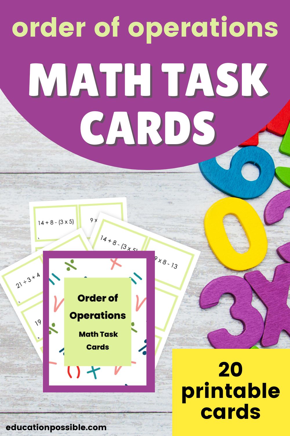 Order of Operations Math Task Cards