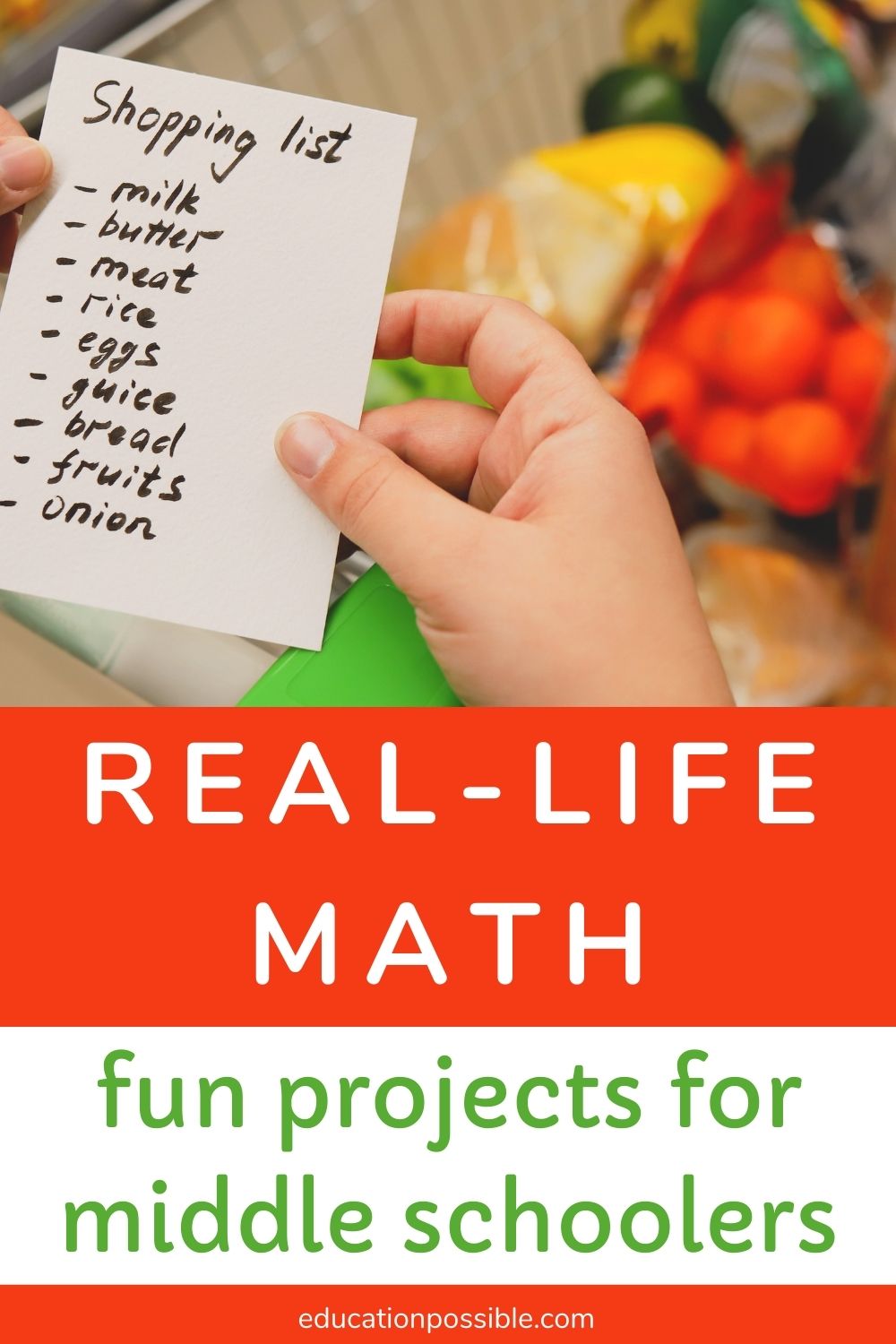 Real Life Math Projects for Middle School
